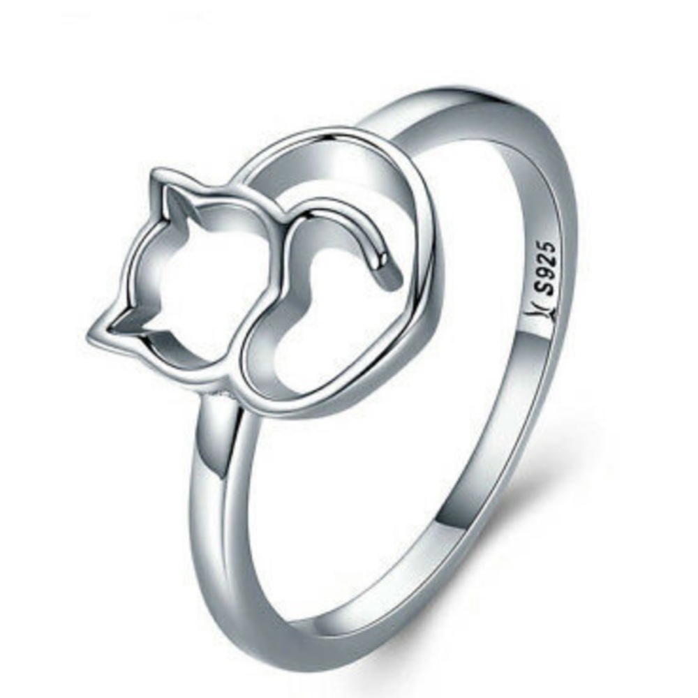NEW 925 Sterling silver Cat 🐱 Ring - Picture 2 of 4